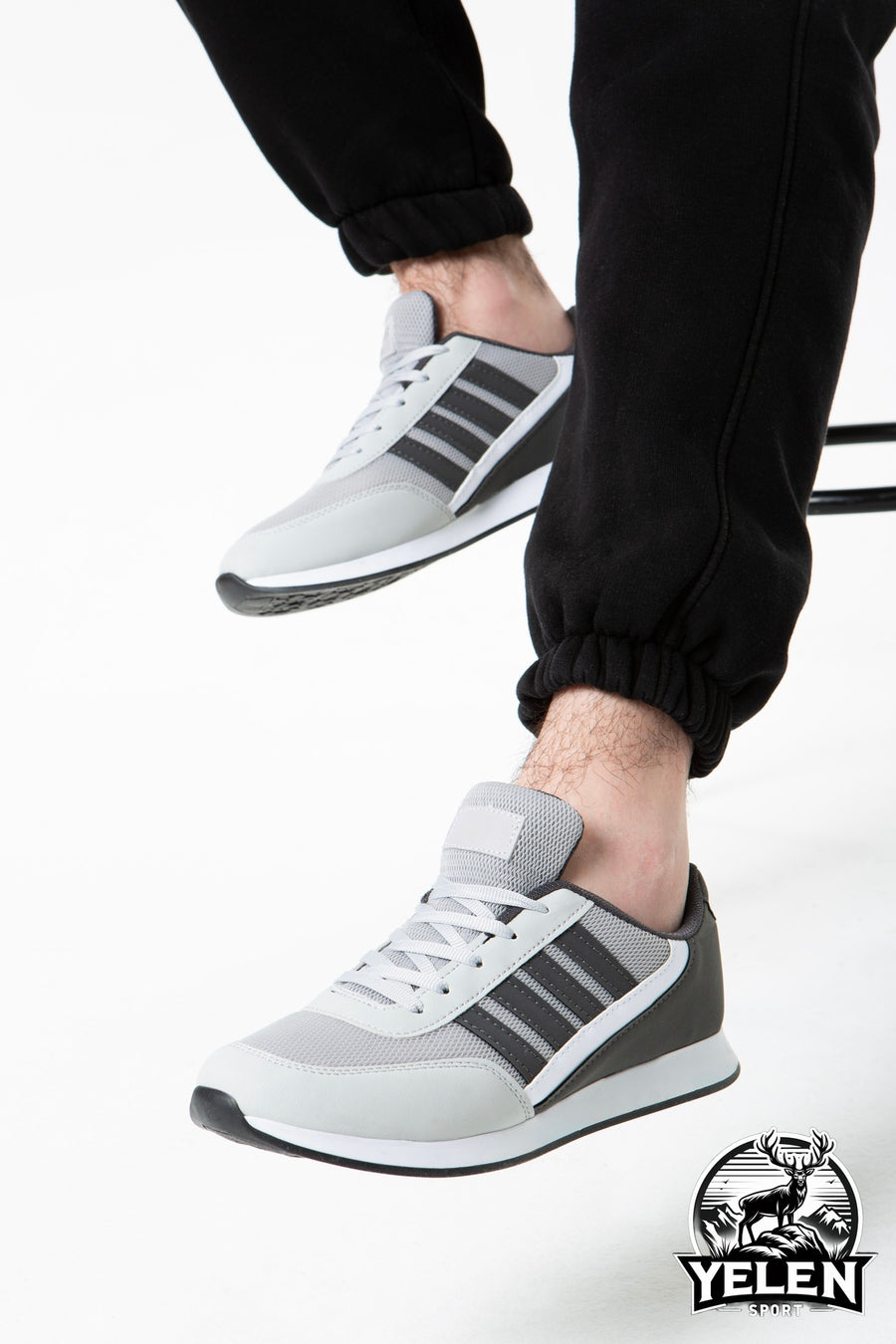 YELEN SPORT URBAN Rahat Günlük Erkek Kadın Spor Ayakkabı - Buz - Füme