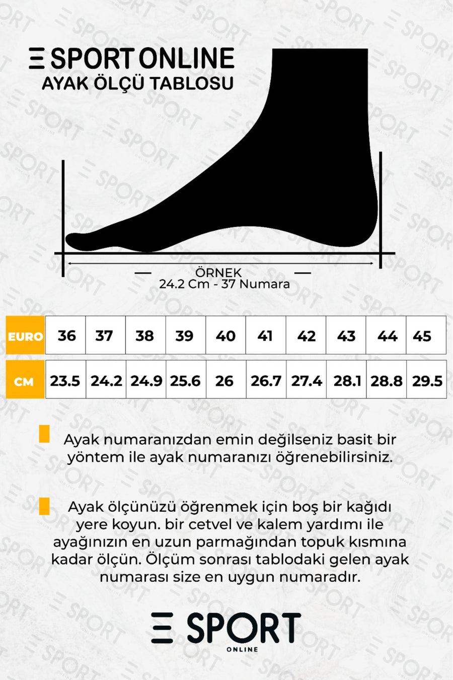 E SPORT Beyaz Günlük Erkek Ortopedik Sneaker Ayakkabı -182 - Beyaz
