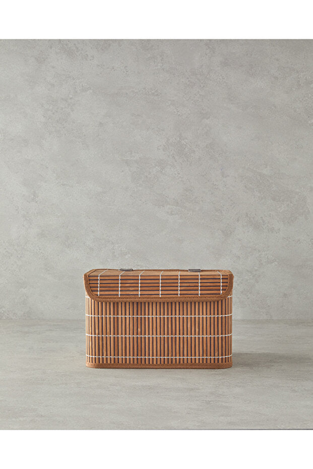English Home Hardwood Bambu Saklama Kutusu 28X20X18 cm Kahve