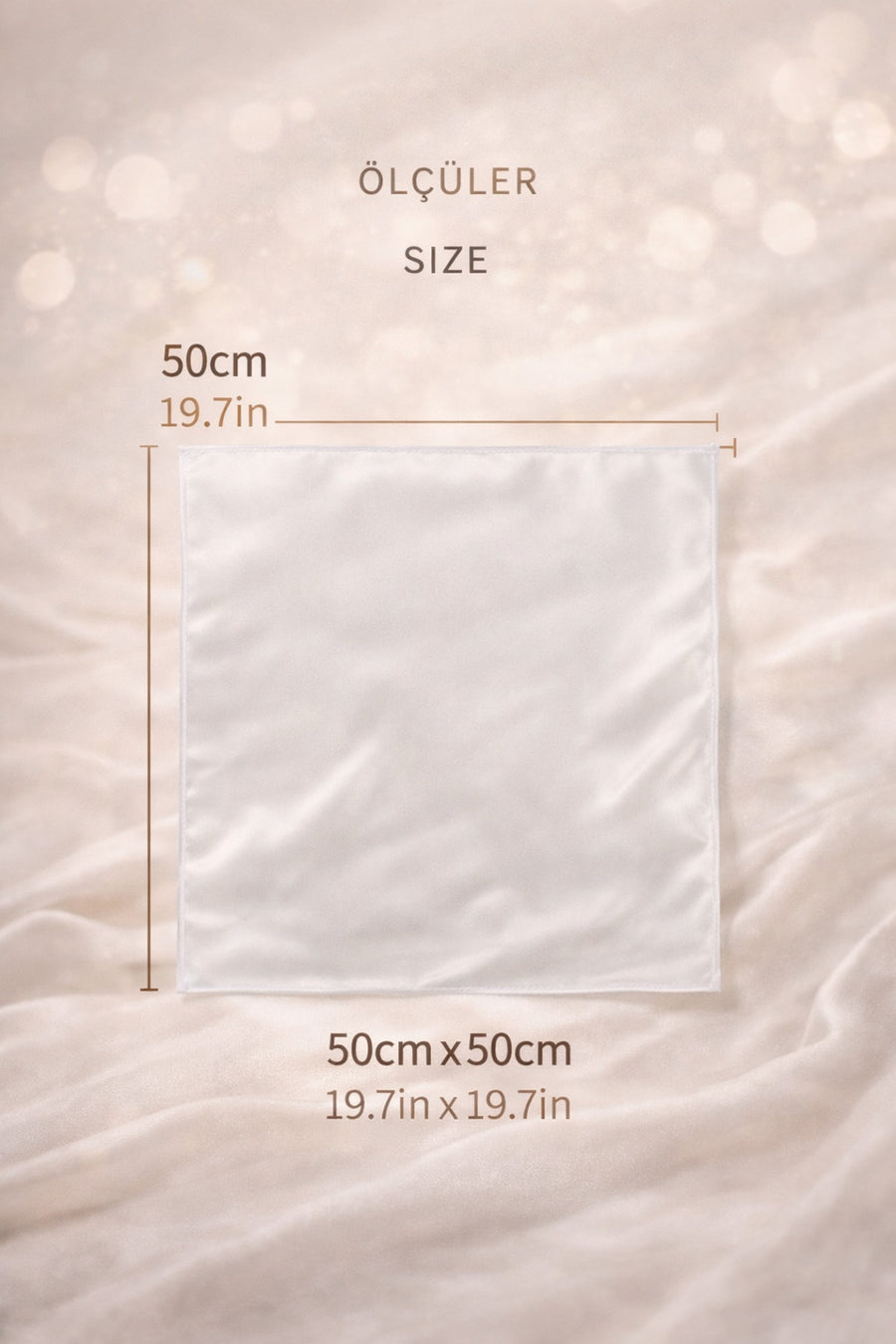 Behills Kadın Zincir Desen Bandana Fular 50x50 Kare Rayon Kumaş İtalyan Dikişli Boyun Fuları Saç Bandanası