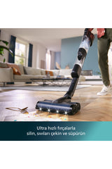 Philips 9000 Serisi AquaTrio Islak&Kuru Süpürge, Otomatik Temizleme, AquaSpin, PowerCyclone Aqua, XW9463/11 - Siyah
