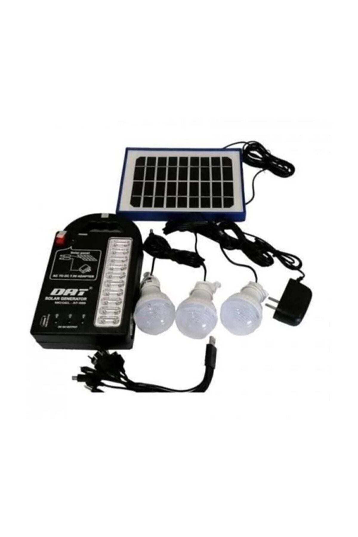 kar-bul Dat Radyolu Solar Güneş Enerjili Aydınlatma Sistemi Kamp Lambası Adet Lambalı At-