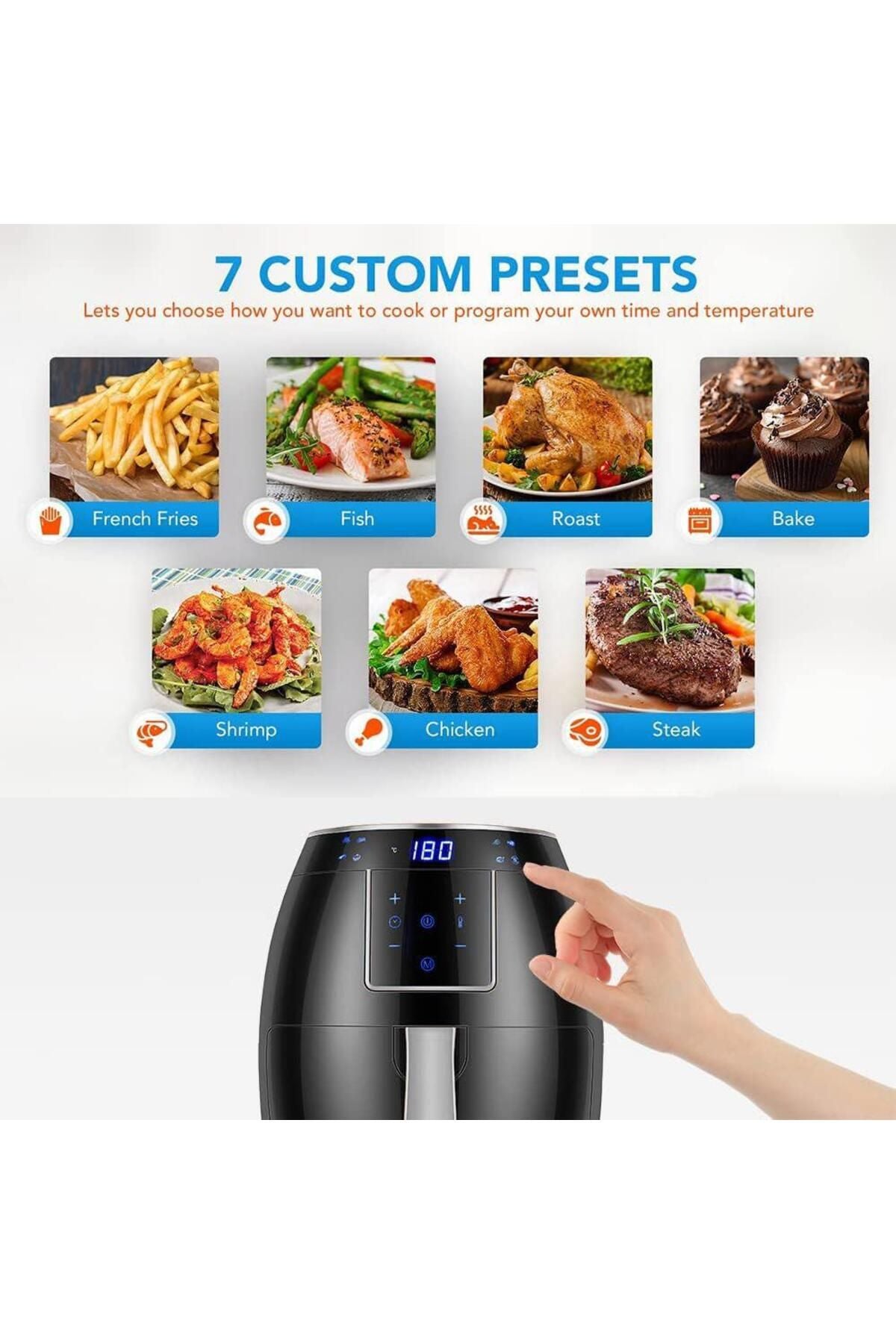 Xiaomi Airfryer Litre W , Yağsız Fritöz - Görsel 3