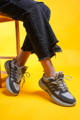 Riccon Torrine Unisex Sneaker 001293 Füme - Siyah