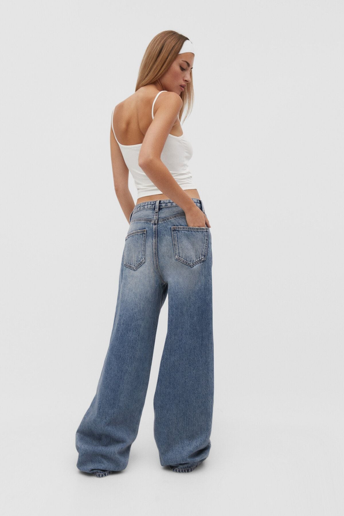 Stradivarius Bol kesim jean