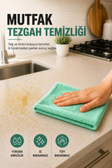 SİLVER HOME 20'li Rulo Mikrofiber Temizlik Bezi 25x30 cm Çok Amaçlı Kopart Kullan Kaliteli Eko Paket