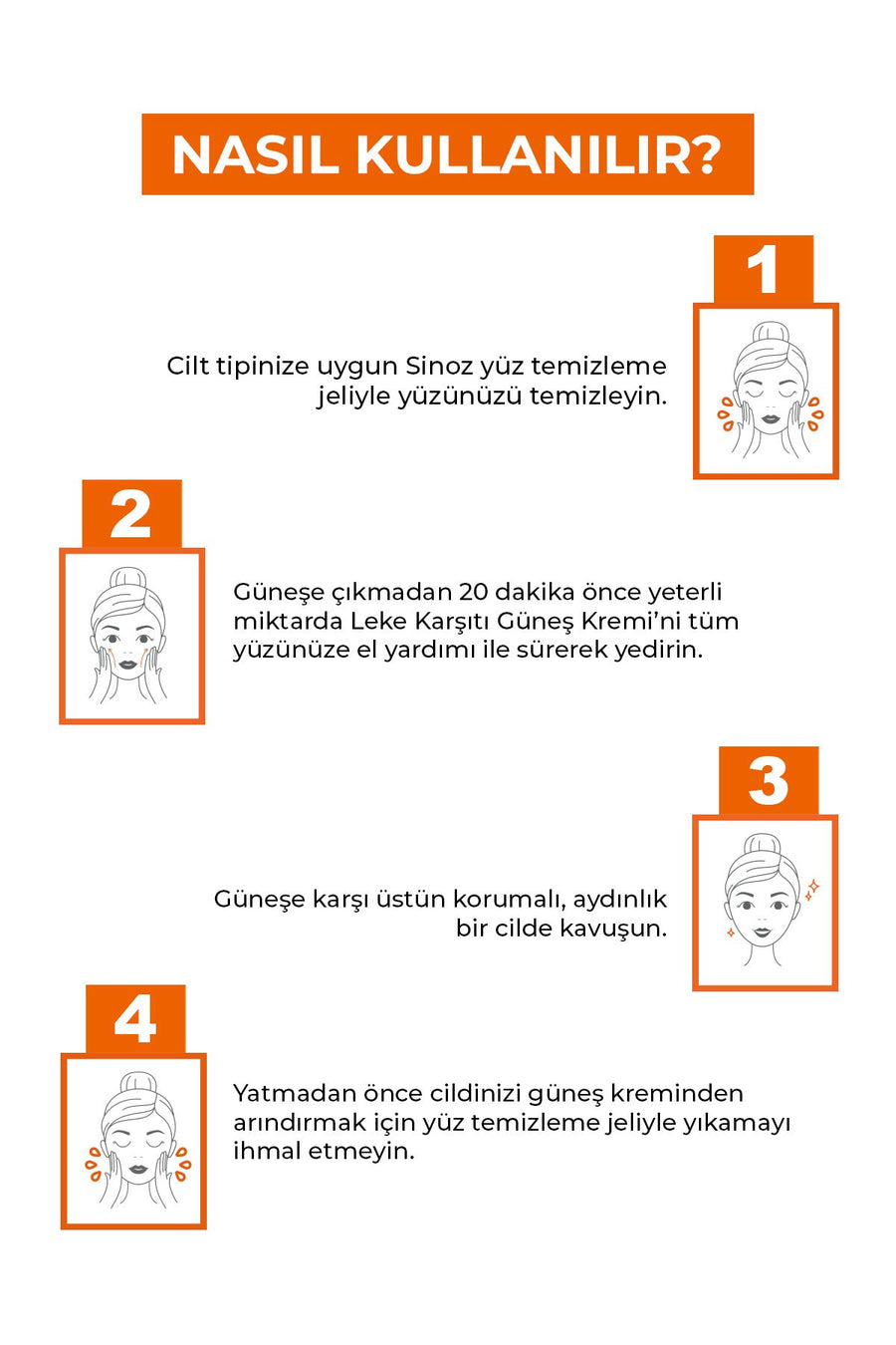 Sinoz Spf Leke Karşıtı Yüksekoruyucu Yüz Güneş Kremi ml Normal Ve Kuru Ciltler Için