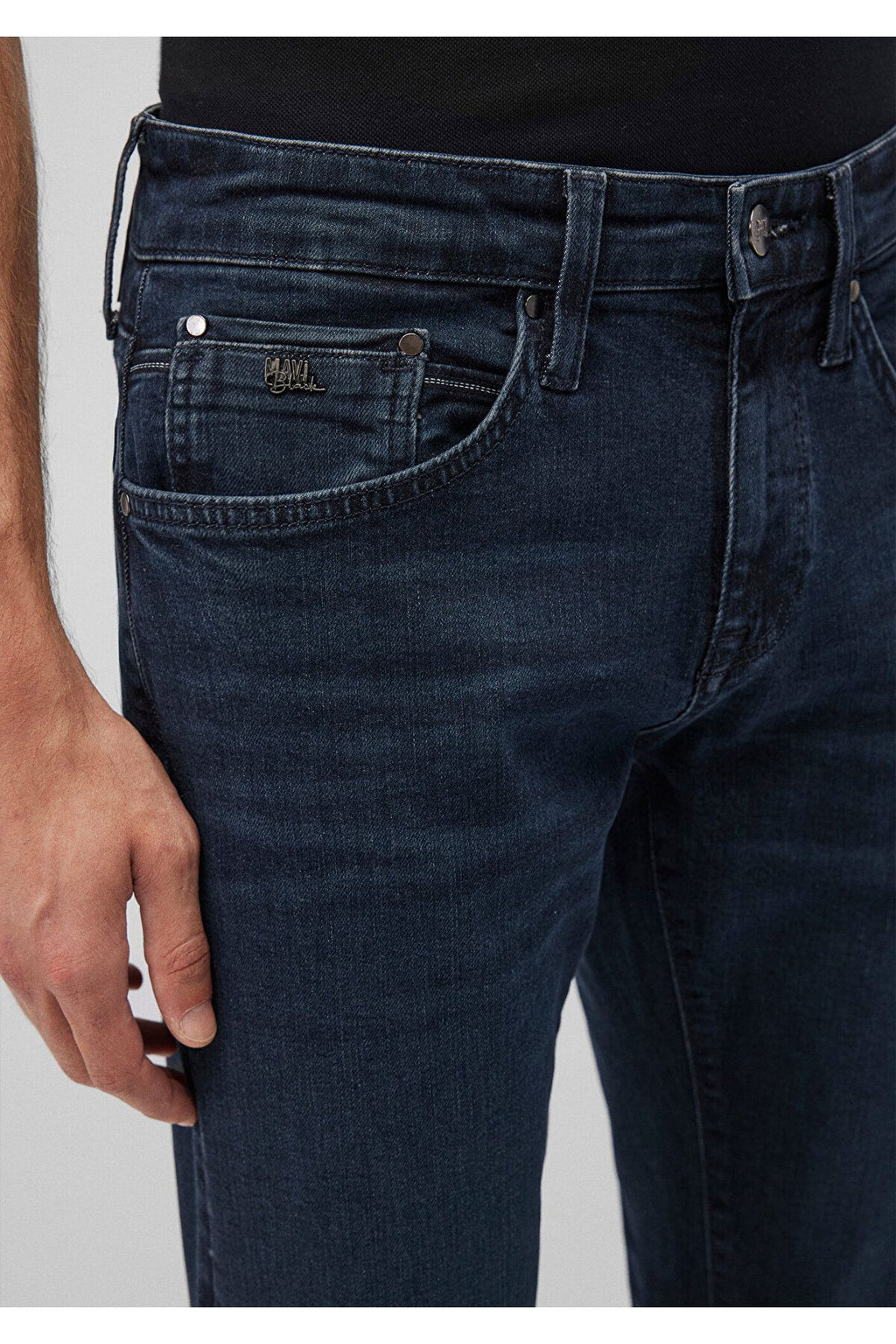 Jake Lux Black Puslu Vintage Koyu Mavi Jean Pantolon 0042287868