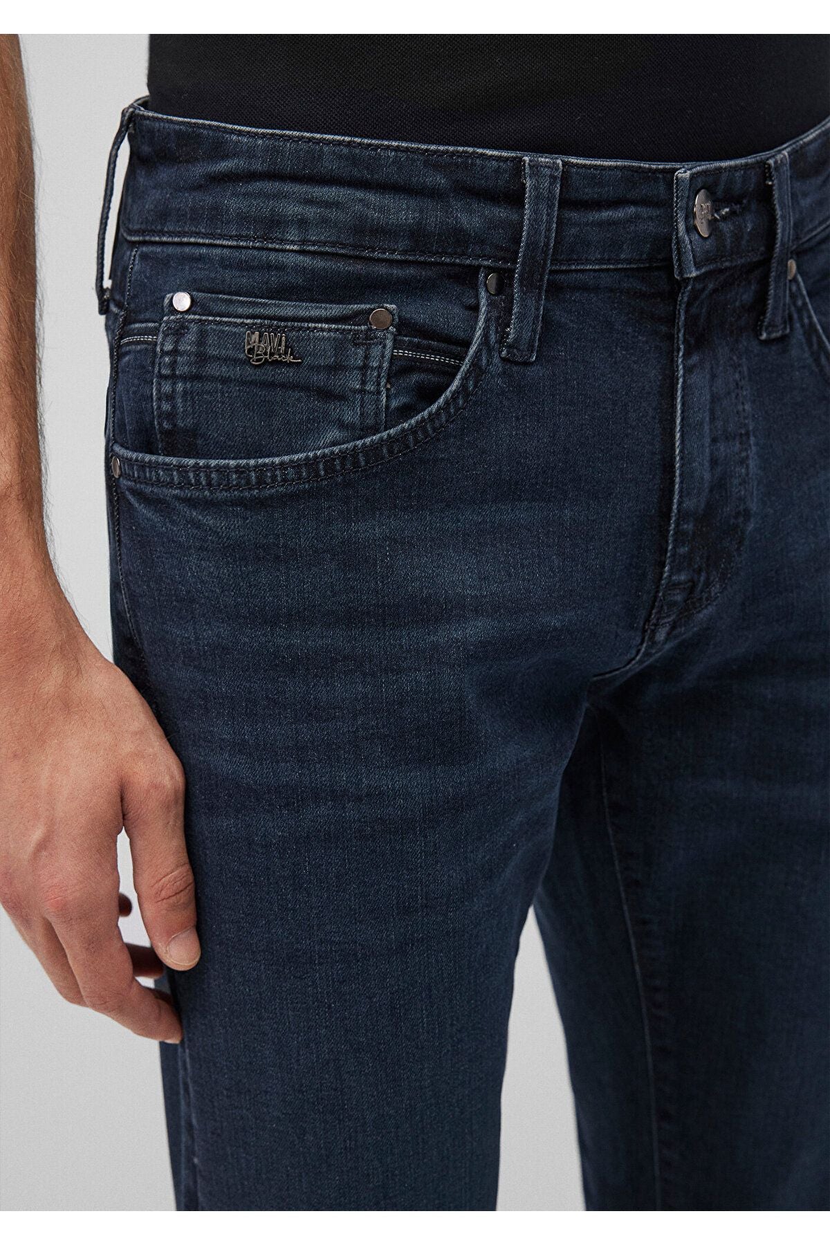 Jake Lux Black Puslu Vintage Koyu Mavi Jean Pantolon 0042287868
