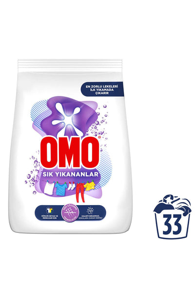 Omo Toz Çamaşır Deterjanı Sık Yıkananlar Zorlu Lekelerilk Yıkamada Çıkarır Kgx