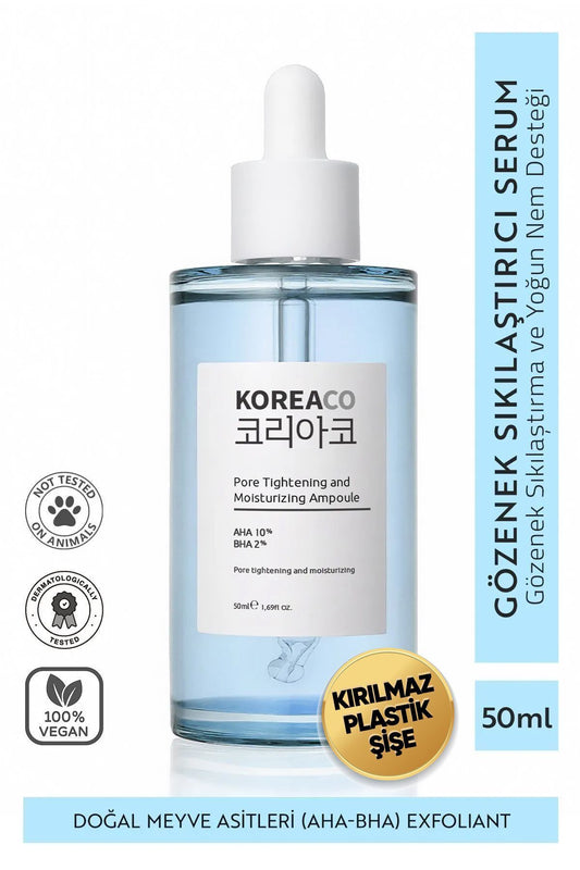 KOREACO Canlandırıcı, Nemlendirici ve Gözenek Sıkılaştırıcı Seruml... Pure Tightening And