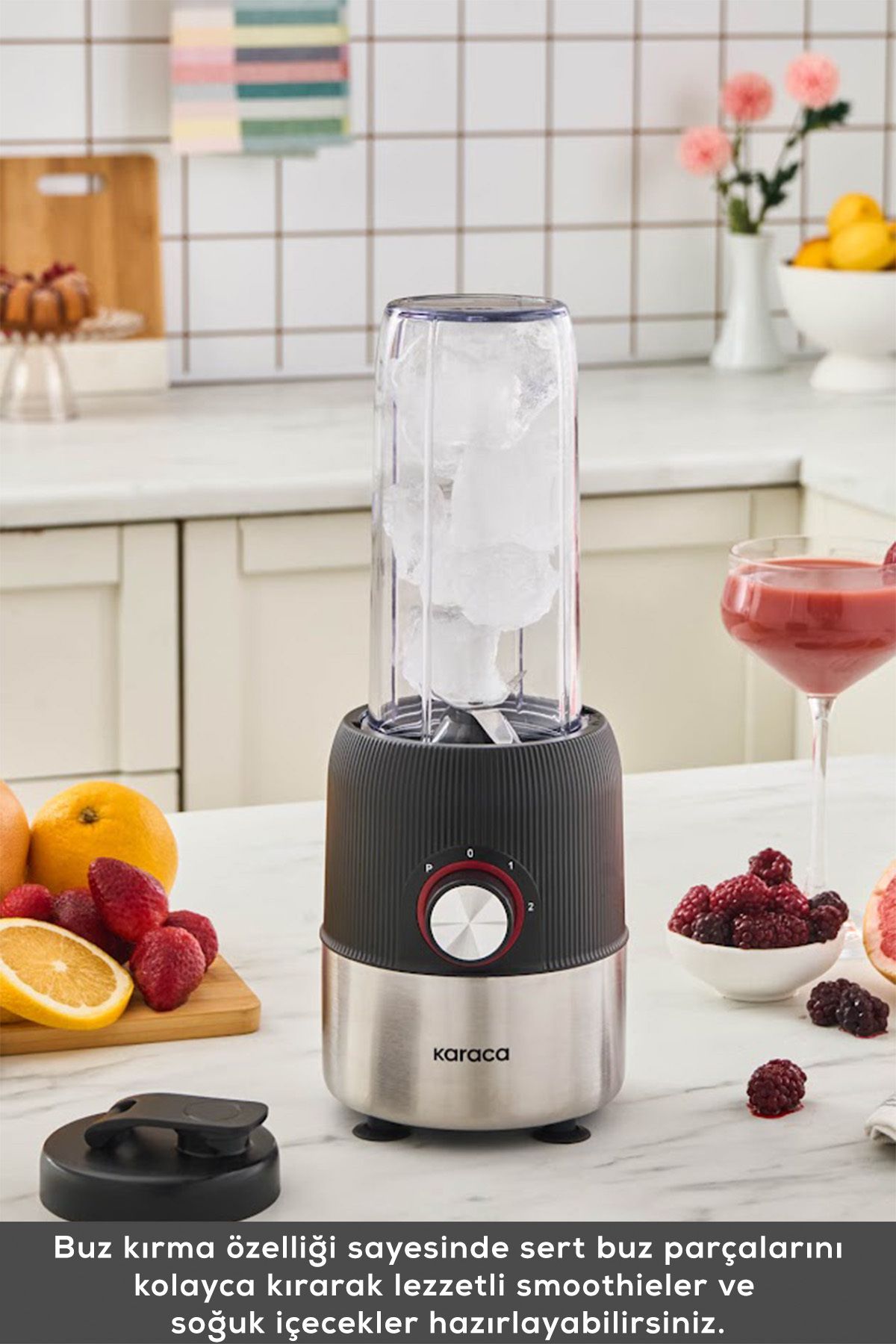 Karaca Blend & Rush Inox Personal Kişisel Smoothie Blender Black - Görsel 6