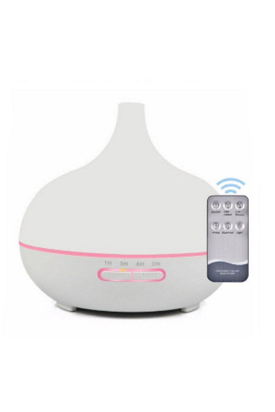 M90 Aroma Difüzör Gece Işığı 7 Led Nemlendirici Kumandalı Buhar Makinesi 550 ml - Koyu