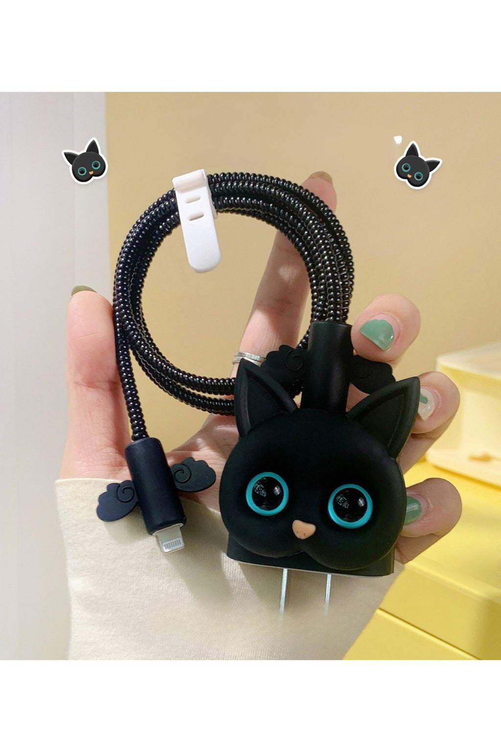 Dublin İphone 18w/20w Uyumlu Şarj Aleti Kılıfı, Şarj Kablosu Koruma Aparatı, Toparlayıcı, Koruyucu