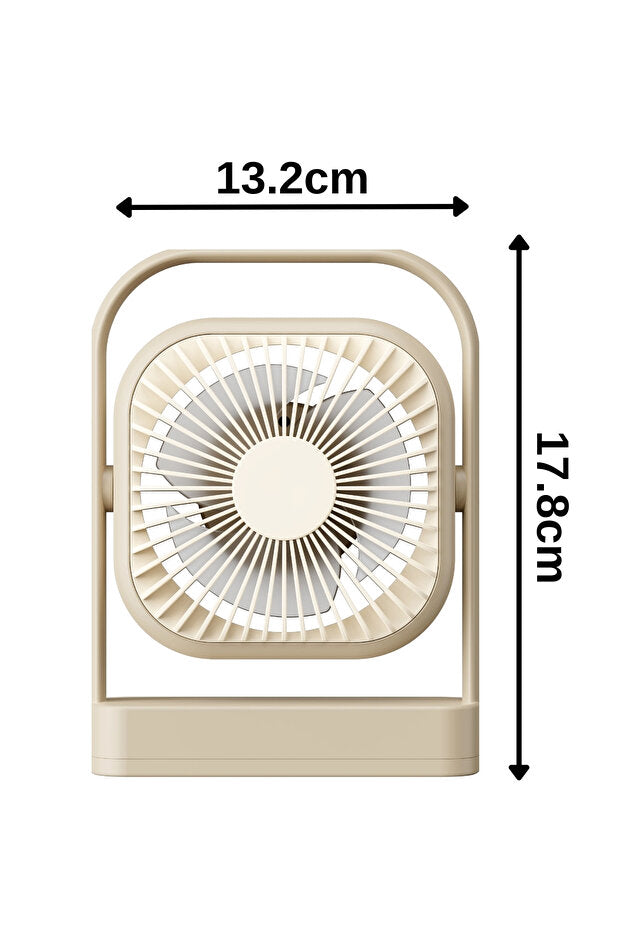 Techmaster Taşınabilir Usb Şarjlı 3 Kademeli Masaüstü Fan Vantilatör Soğutucu YS2551