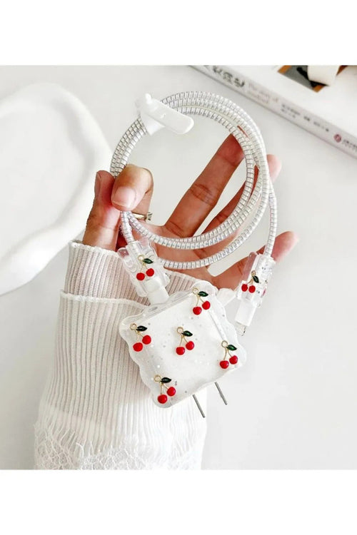 Dublin İphone 18w/20w Uyumlu Şarj Aleti Kılıfı, Şarj Kablosu Koruma Aparatı, Toparlayıcı, Koruyucu - Default