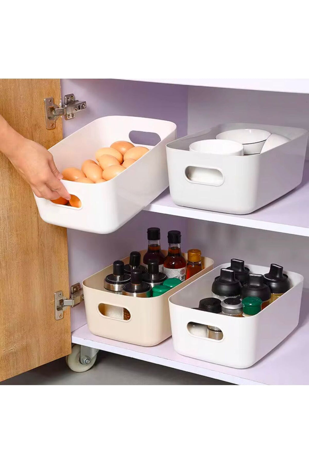 Ecolux 8 Adet ECO+ 3.5 Lt Dolap Içi, Buzdolabı Düzenleyici, Banyo, Mutfak Organizer BEYAZ 24cm16cm11cm - Image 6