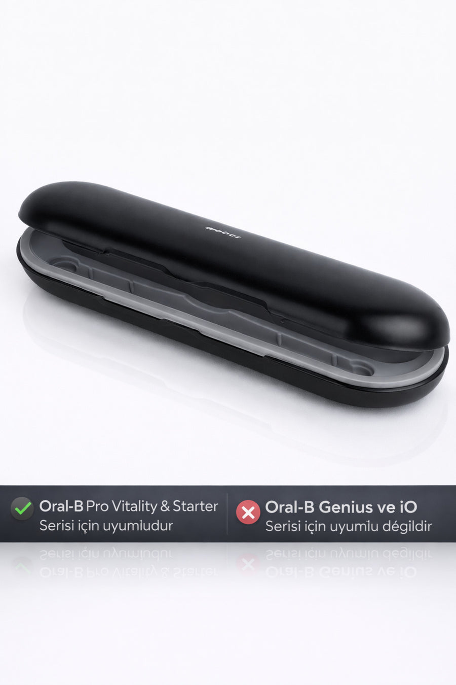 Wober Oral-b Şarjlı Diş Fırçası Için Saklama Kabı/kutusu, Sadece Pro, Vitality Ve Starter Serisine Uyumlu!