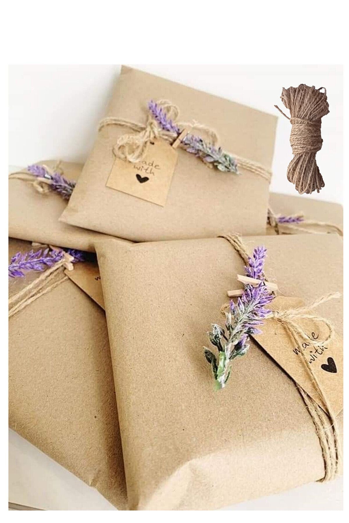 Dekals 15 Metre Bileklik İpi Naturel İp Jut İp Hasır Kendir İpi Hediye Süsleme İpi Paketleme İpi - orange 5