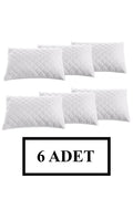 ADARYA HOME 6 Adet Kapitoneli Fermuarlı Yastık Koruyucu Alez 50x70 cm