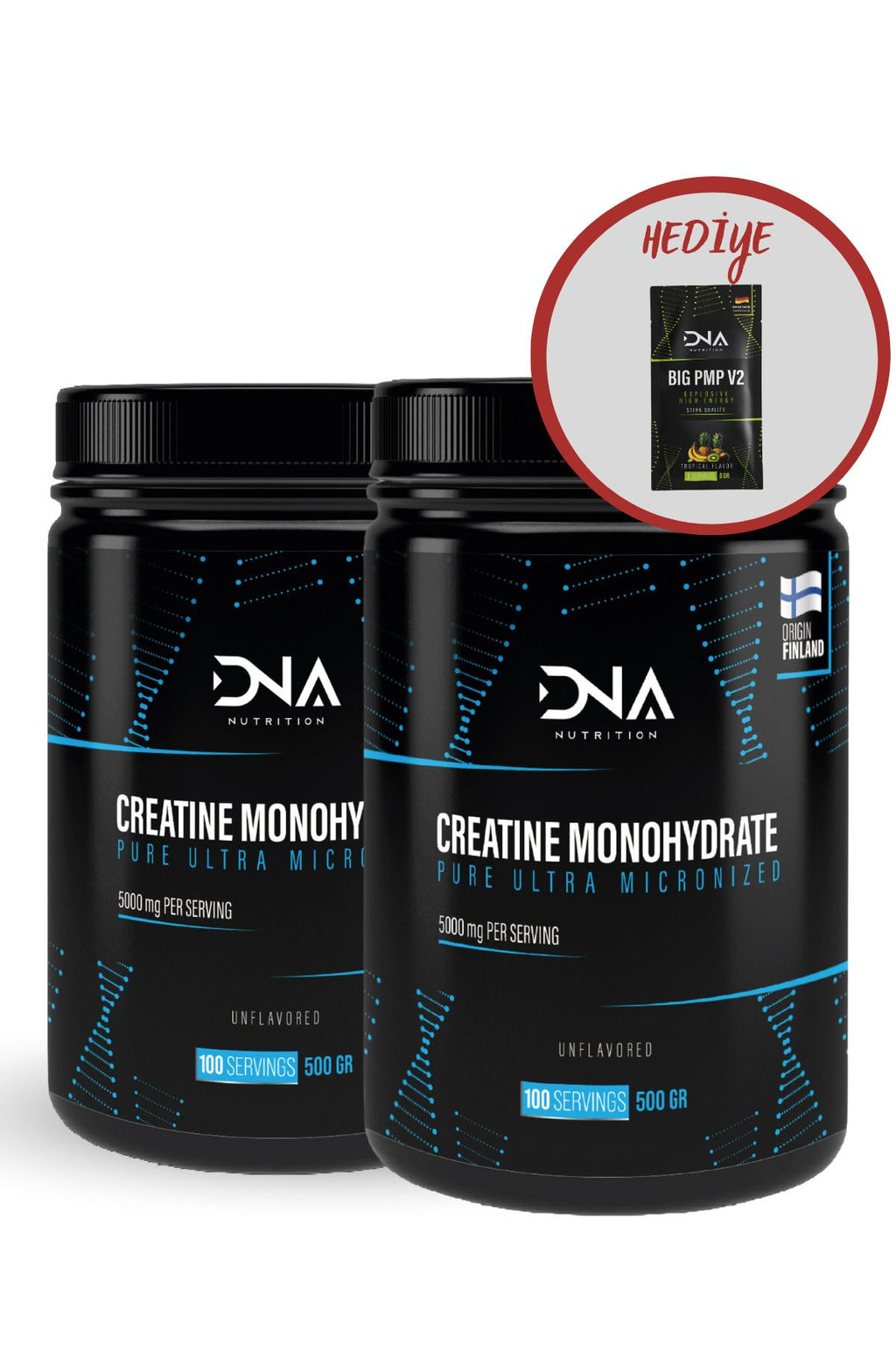 Dna Nutrition Creatine 500gr X 2 Adet (TOPLAM 1000GR - 200 SERVİS)
