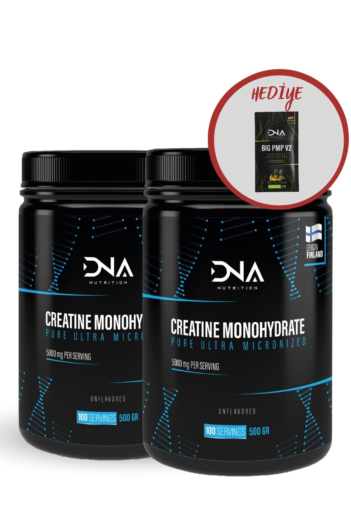 Dna Nutrition Creatine 500gr X 2 Adet (TOPLAM 1000GR - 200 SERVİS)