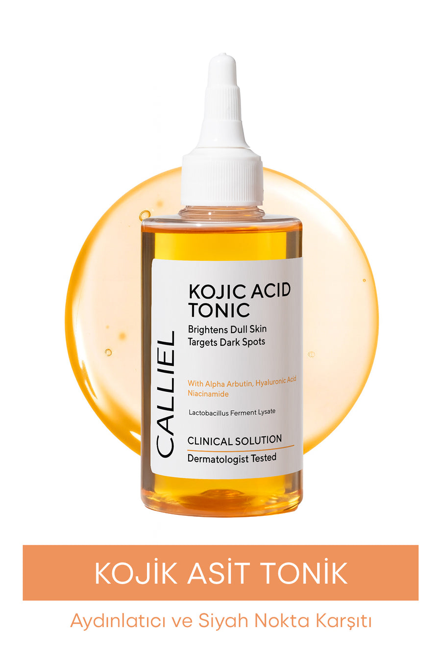 CALLİEL Aydınlatıcı, Leke Ve Siyah Nokta Karşıtı Kojik Asit Tonik 200 ml - Siyah