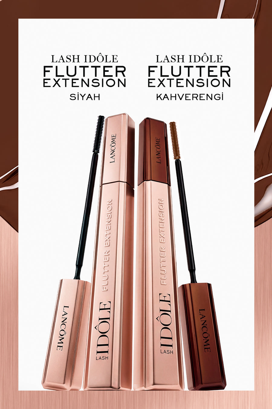 Lancome Lash Idôle Flutter Extension Uzun Kirpik Görünümü Veren Kahverengi Maskara 8.5ml 3614274831573