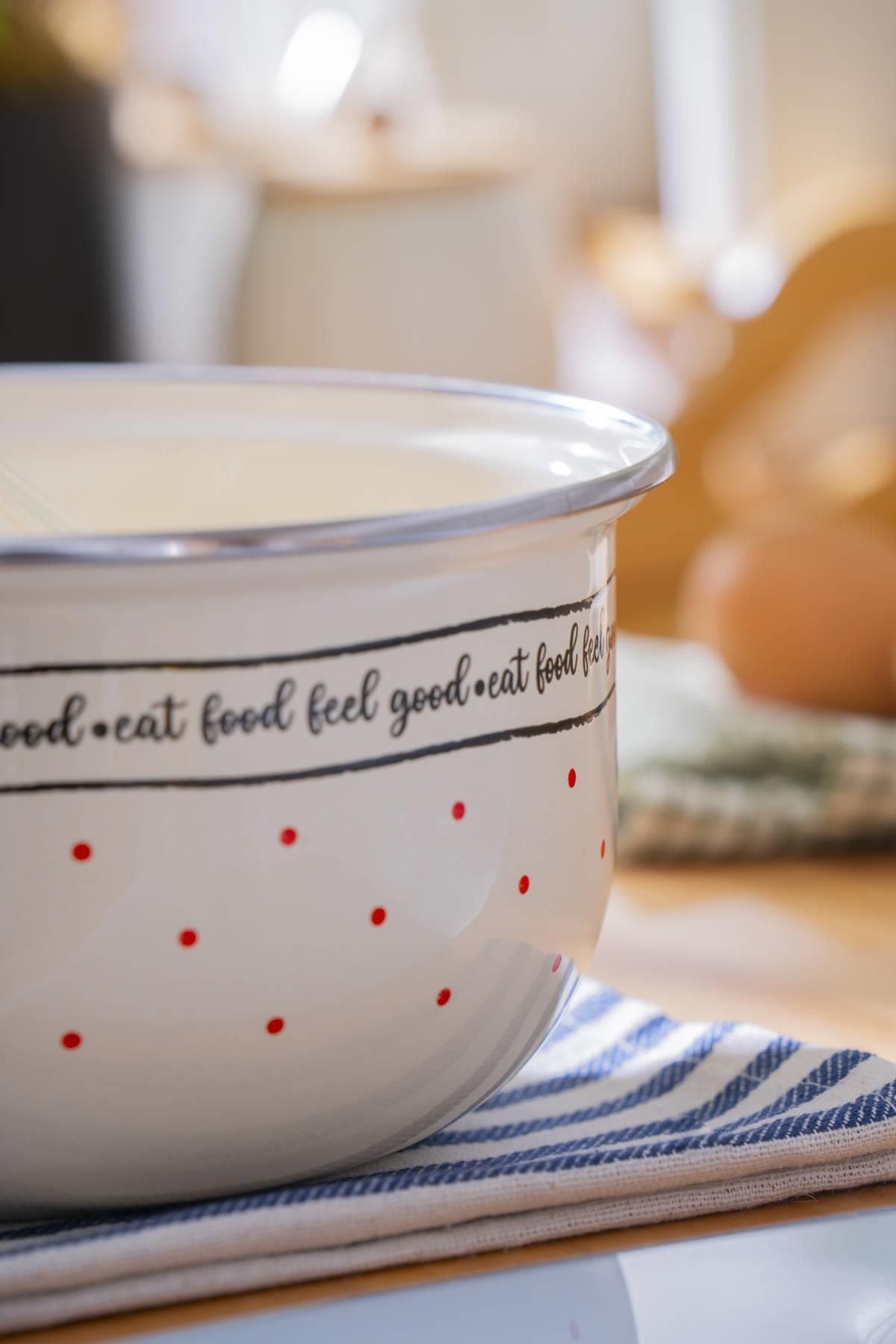 ACAR Feel Good Emaye Karıştırma Kabı - cm - Görsel 4