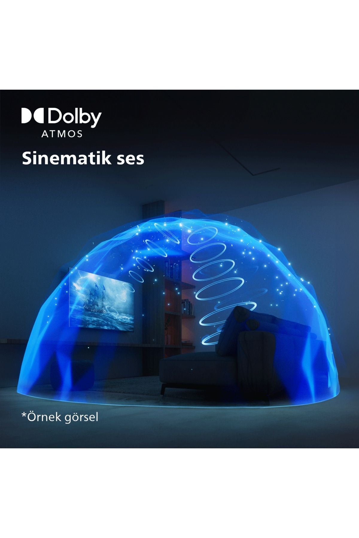 Philips PUS/" K UHD Uydu Alıcılı Smart LED TV - Görsel 7