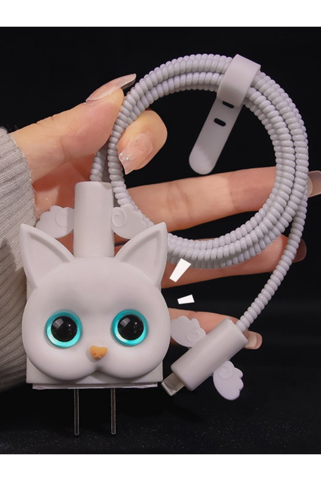 Dublin İphone 18w/20w Uyumlu Şarj Aleti Kılıfı, Şarj Kablosu Koruma Aparatı, Toparlayıcı, Koruyucu