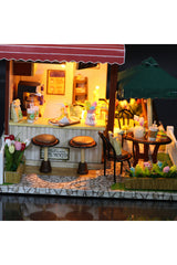NoviHobby 3D Puzzle Ahşap Minyatür Maket Kiti DIY Kendin Yap Led Işıklandırmalı Maket Ev