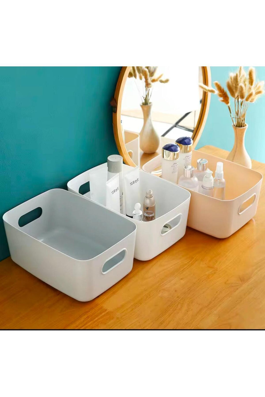 Ecolux 8 Adet ECO+ 3.5 Lt Dolap Içi, Buzdolabı Düzenleyici, Banyo, Mutfak Organizer BEYAZ 24cm16cm11cm - Image 3