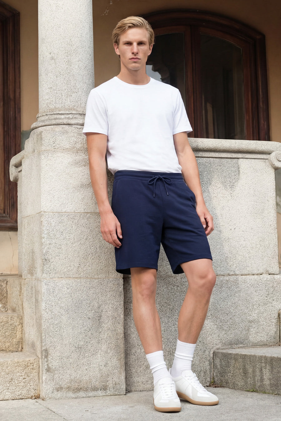 AC&Co / Altınyıldız Classics Erkek/unisex Beyaz %100 Pamuk Slim Fit Dar Kesim Bisiklet Yaka Basic Tişört - Siyah