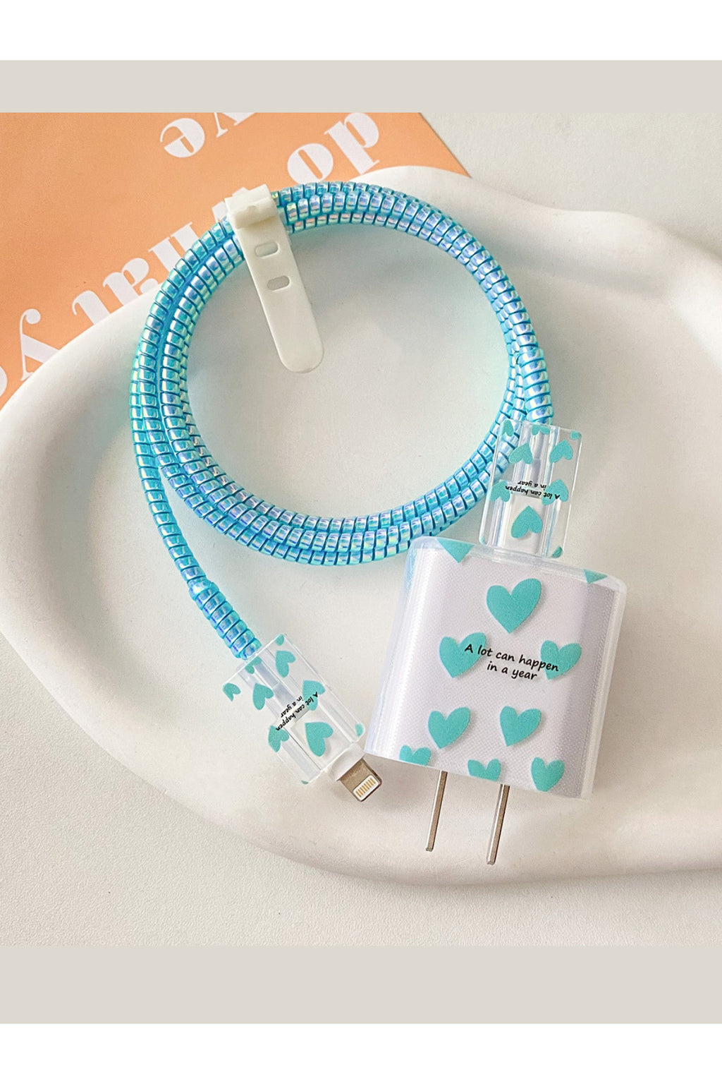 Dublin İphone 18w/20w Uyumlu Şarj Aleti Kılıfı, Şarj Kablosu Koruma Aparatı, Toparlayıcı, Koruyucu