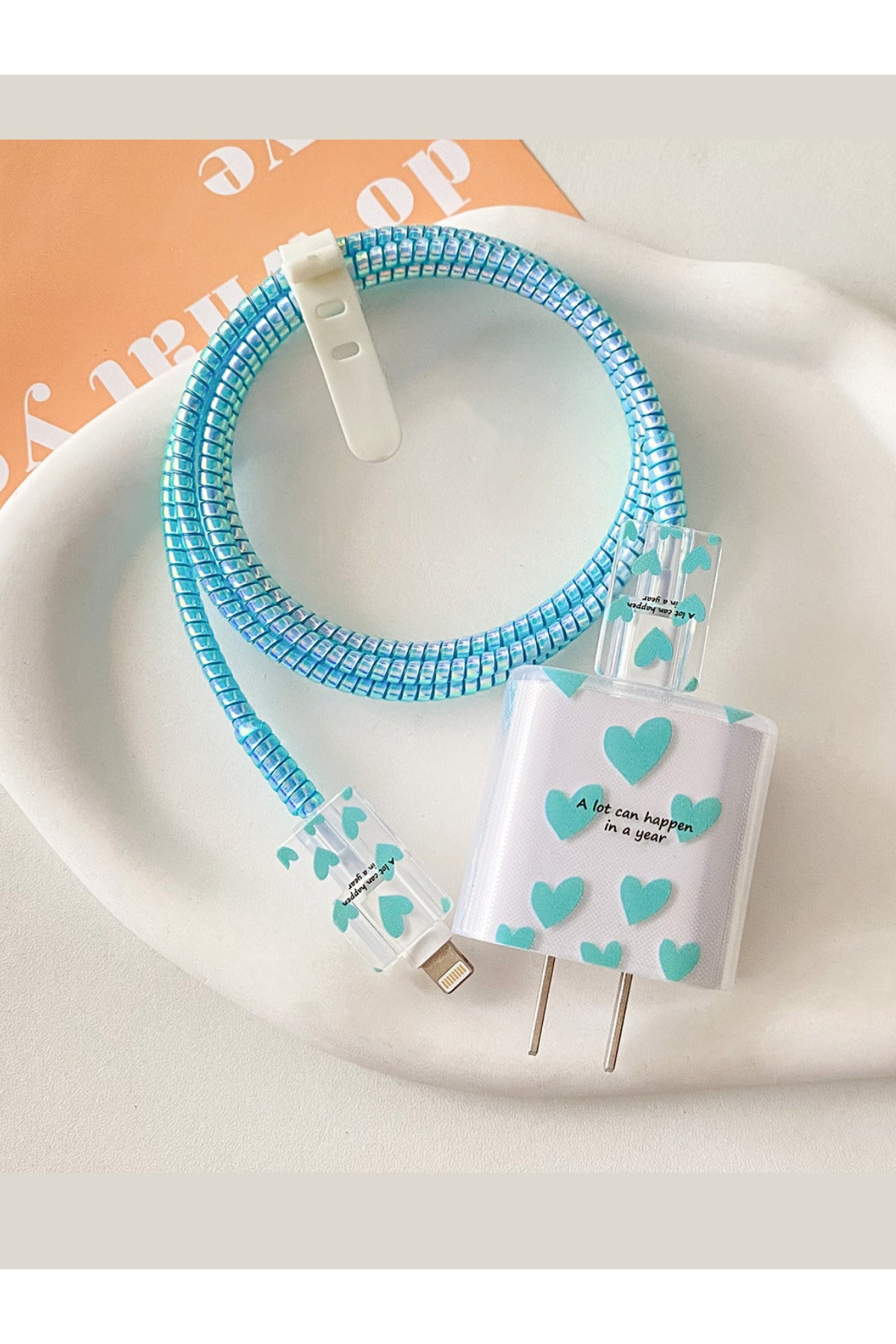 Dublin İphone 18w/20w Uyumlu Şarj Aleti Kılıfı, Şarj Kablosu Koruma Aparatı, Toparlayıcı, Koruyucu