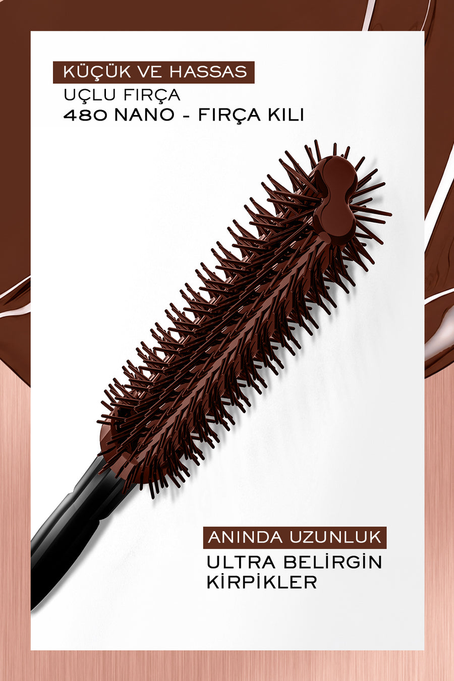 Lancome Lash Idôle Flutter Extension Uzun Kirpik Görünümü Veren Kahverengi Maskara 8.5ml 3614274831573