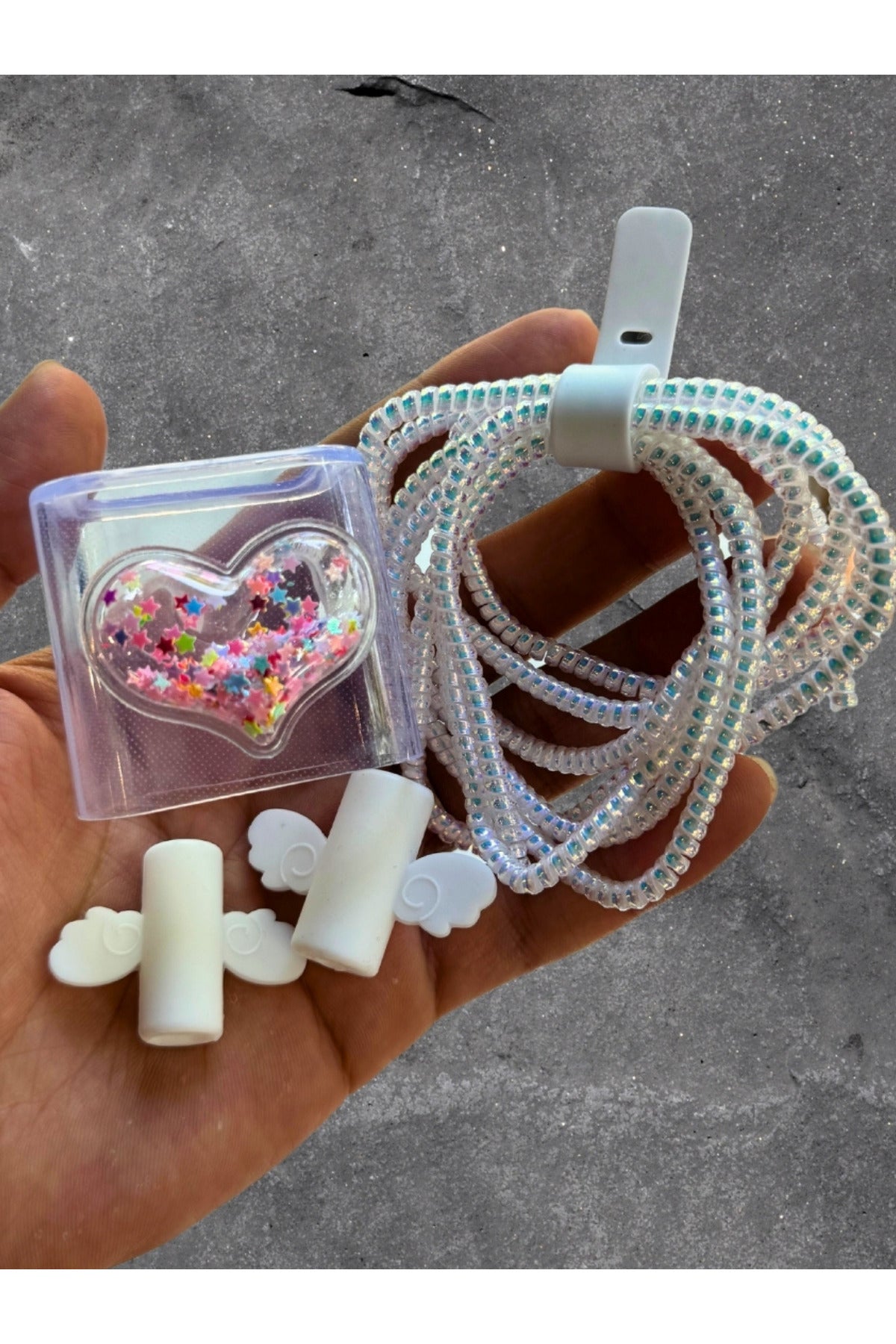 Dublin İphone 18w/20w Uyumlu Şarj Aleti Kılıfı, Şarj Kablosu Koruma Aparatı, Toparlayıcı, Koruyucu