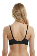 Cottonhill Seamless Bra - Pure | Lazer Kesim Dikişsiz Ayarlanabilir Askılı Balensiz Kadın Sütyen 3'lü Paket - Siyah