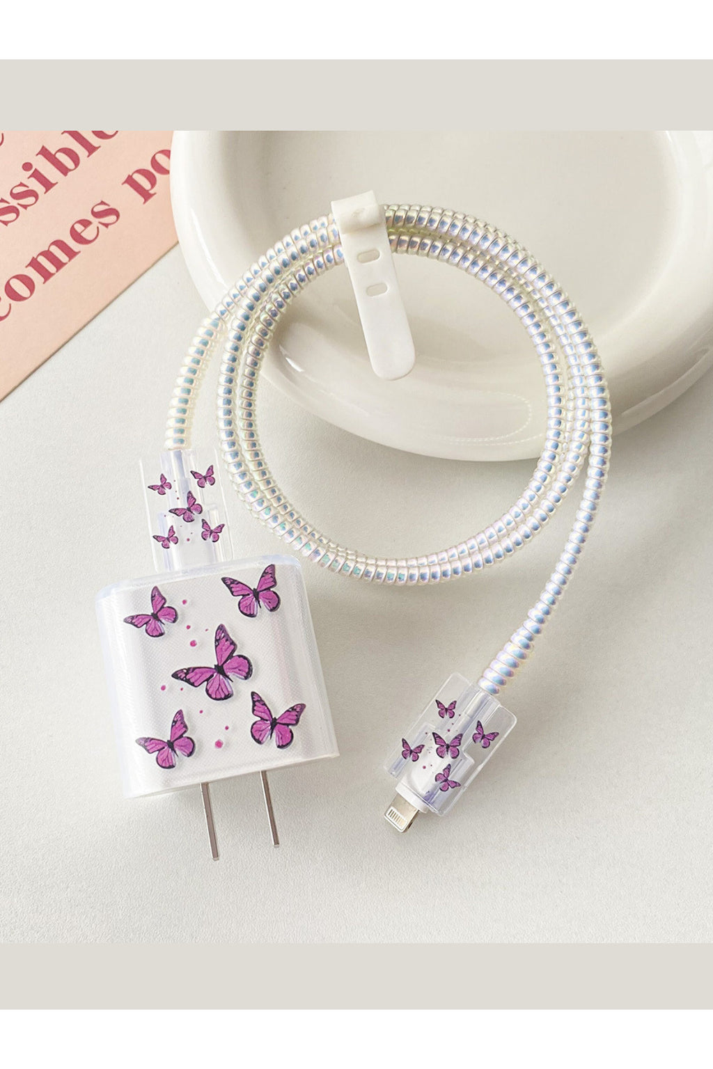 Dublin İphone 18w/20w Uyumlu Şarj Aleti Kılıfı, Şarj Kablosu Koruma Aparatı, Toparlayıcı, Koruyucu