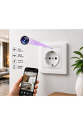 intermax Bebek Hasta Bakıcı Güvenlik Priz Kamera 4K 1080P HD Mini CCTV Kamera - Ekru