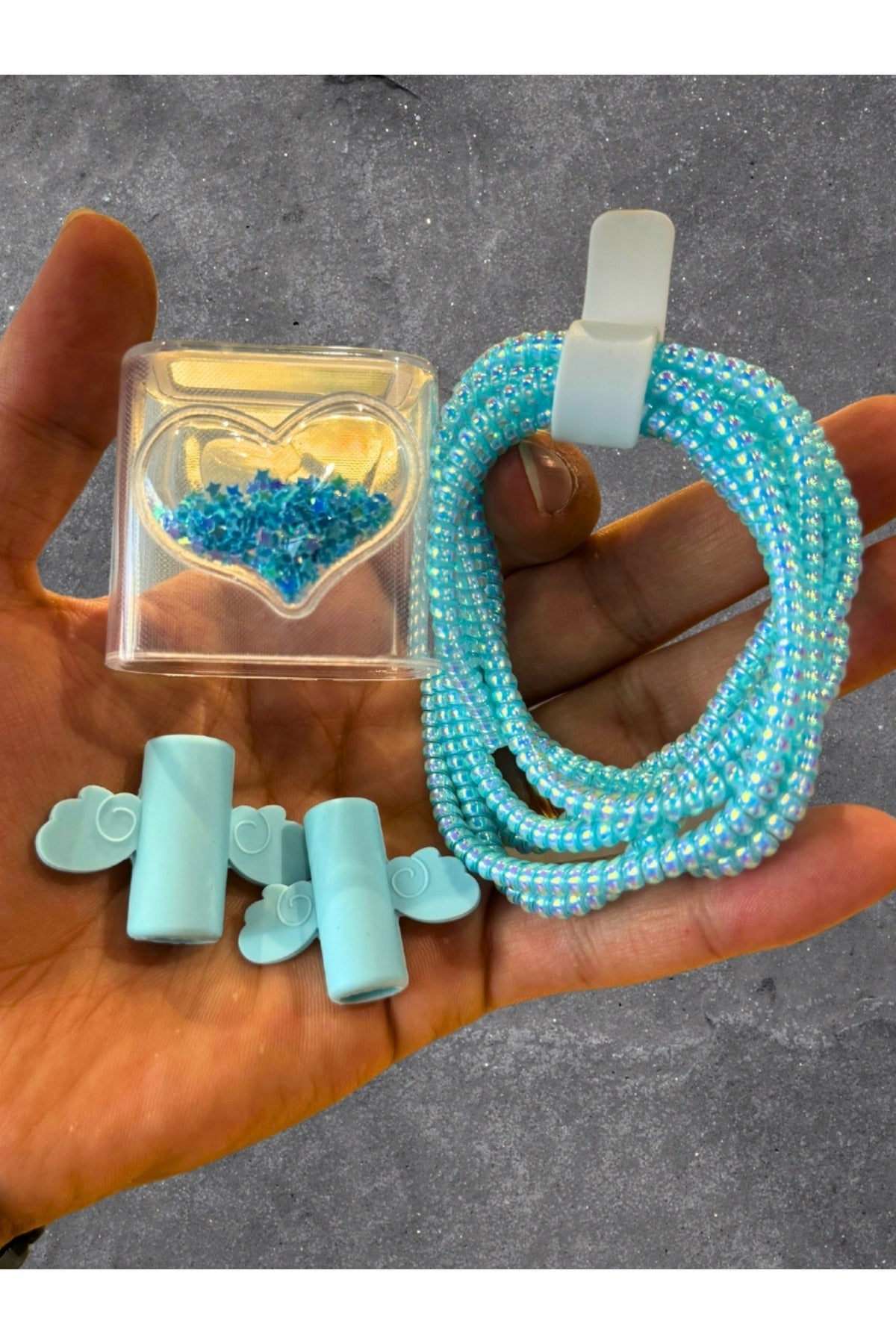 Dublin İphone 18w/20w Uyumlu Şarj Aleti Kılıfı, Şarj Kablosu Koruma Aparatı, Toparlayıcı, Koruyucu