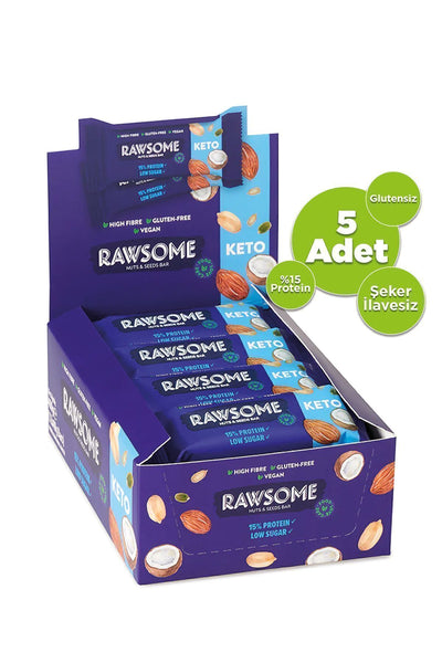 Rawsome Ketojenik Protein Bar 40g X 5 Adet