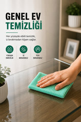 SİLVER HOME 20'li Rulo Mikrofiber Temizlik Bezi 25x30 cm Çok Amaçlı Kopart Kullan Kaliteli Eko Paket