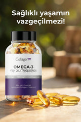 Collagen Forte Platinum Omega-3 Premium Fish Oil 90 Softgel X 1000mg, Balık Yağı, Hidrolize Kolajen & C Vitamini