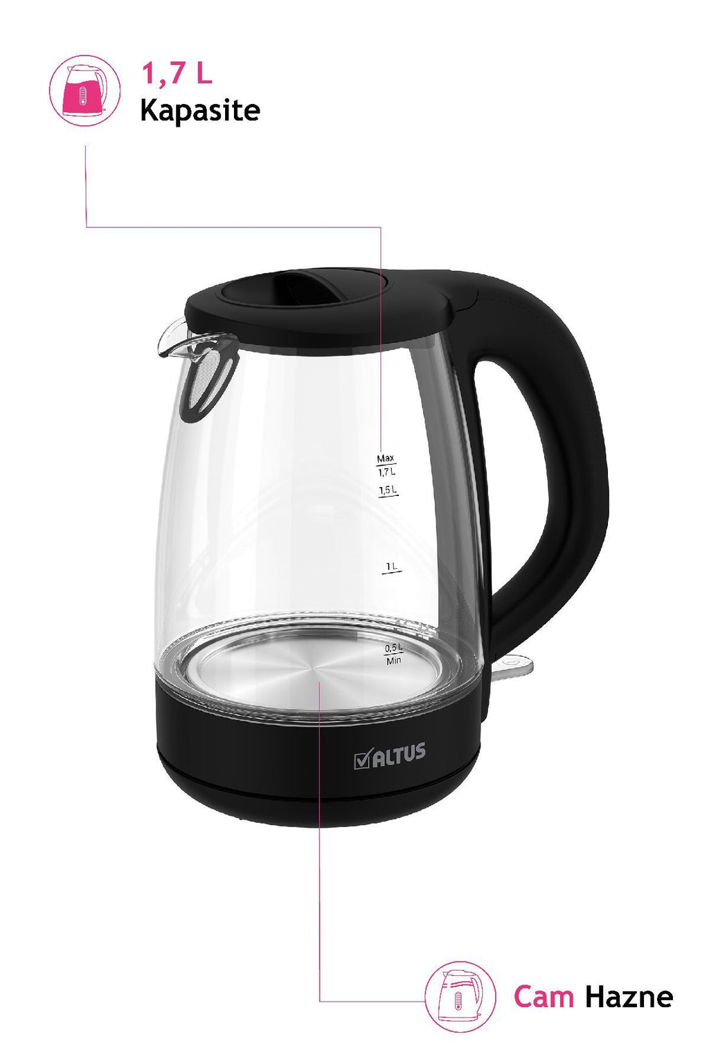 Altus Al Cam Kettle - Görsel 3