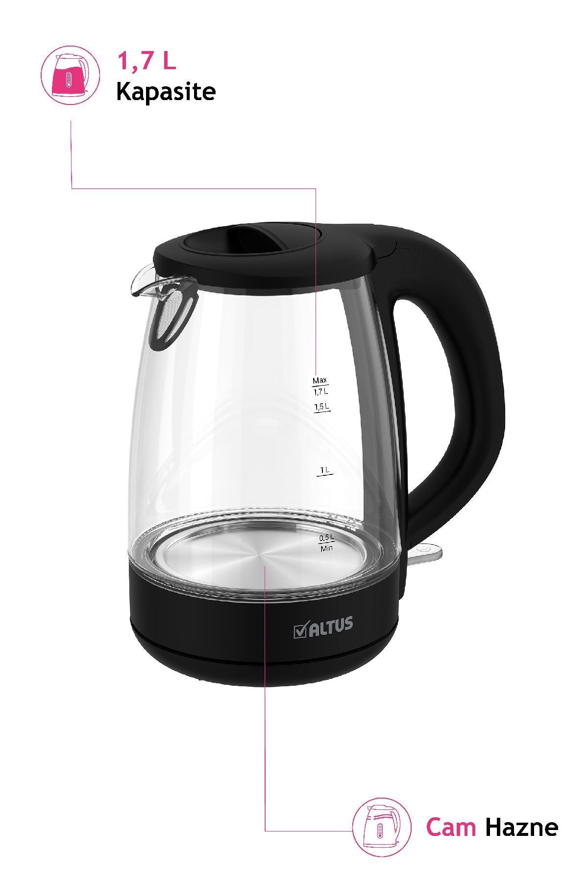 Altus Al Cam Kettle - Görsel 3