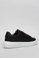 Lufian Tommy Erkek Sneaker Ayakkabı Siyah - Siyah-Beyaz