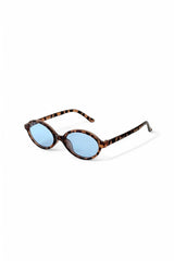 REN EYEWEAR TR MİUX LEOPAR MAVİ OVAL GÜNEŞ GÖZLÜĞÜ KADIN MODERN YENİ SEZON
