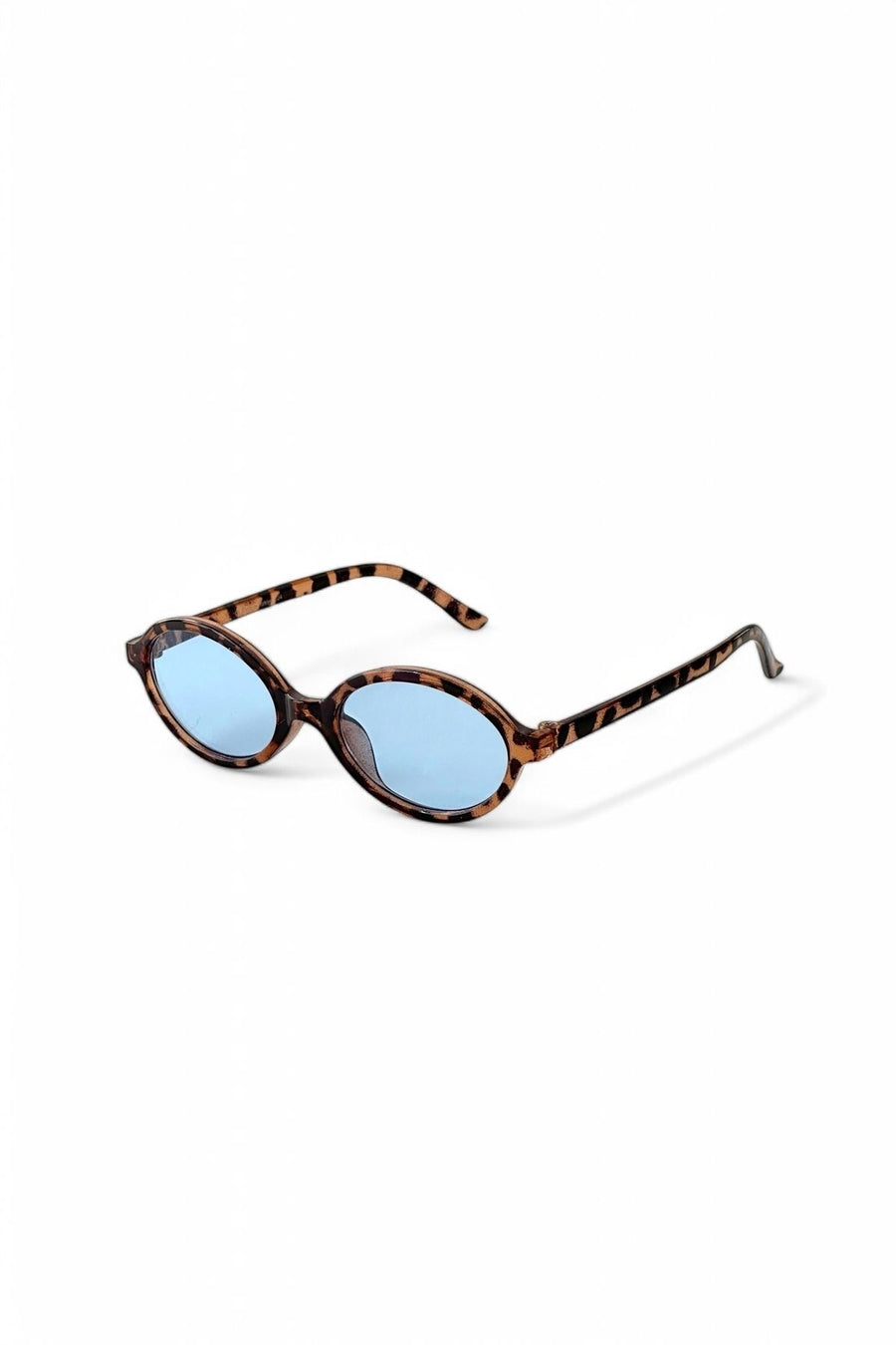 REN EYEWEAR TR MİUX LEOPAR MAVİ OVAL GÜNEŞ GÖZLÜĞÜ KADIN MODERN YENİ SEZON
